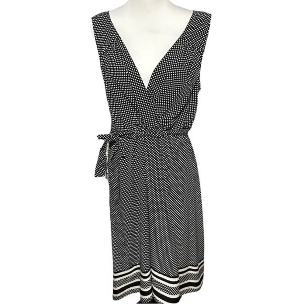 Motherhood Maternity Black and White Polka Dot Summer Dress Sz XL